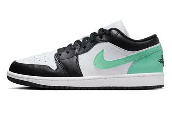バスケットシューズ バッシュ スニーカー   ジョーダン Jordan Air Jordan 1 Low Green Glow