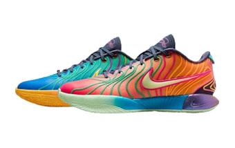 バスケットシューズ バッシュ   ナイキ Nike Lebron 21 Optimism Blue/Green/Orange