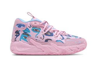 バスケットシューズ バッシュ  ラメロボール  プーマ Puma MB.03 GS  Kid Super GS Pink/Bl