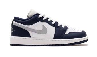 バスケットシューズ バッシュ スニーカー   ジョーダン Jordan Air Jordan 1 Low GS GS Whit