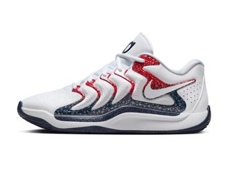 バスケットシューズ バッシュ ナイキ Nike KD 17 USA White/Navy/Red