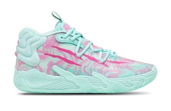 バスケットシューズ バッシュ ラメロボール プーマ Puma MB.03 Miami Teal/Purple