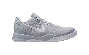 バスケットシューズ バッシュ  コービー　8　  ナイキ Nike Kobe 8 GS Protro   GS Gray/Wh