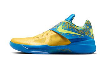 バスケットシューズ バッシュ   ナイキ Nike KD 4 Scoring Title  Blue/Lemon