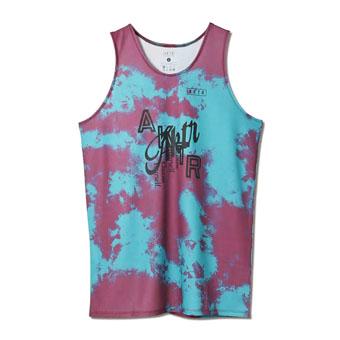 バスケットノースリーブ　タンクトップ ウェア   アクター AKTR MIXTURE TIEDYE TANK PURPLE