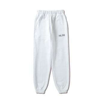 バスケットパンツ ジュニア  レディーズ ウェア  秋冬物 アクター AKTR GLOW SWEAT PANTS WHITE