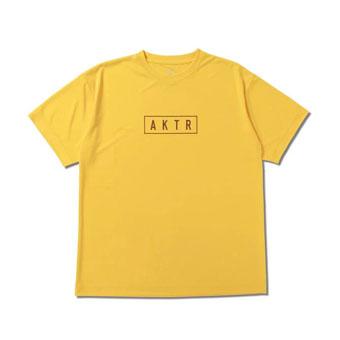 バスケットTシャツ ウェア   アクター AKTR AKTR LOGO SPORTS TEE YELLOW   ストリート 【