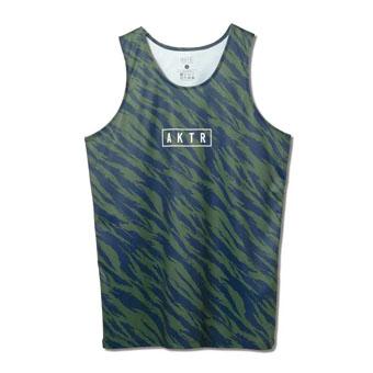 バスケットノースリーブ　タンクトップ ウェア   アクター AKTR BEAST CAMO TANK GREEN   ストリー 5,610円