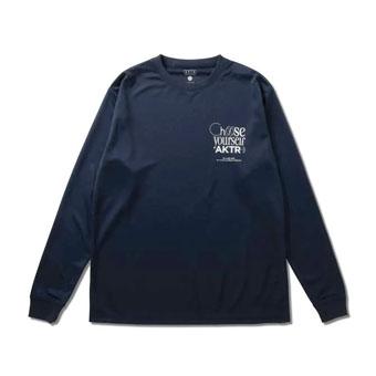 バスケットロング　Tシャツ ウェア   アクター AKTR FEEL FREE L/S SPORTS TEE NAVY   ス 5,203円