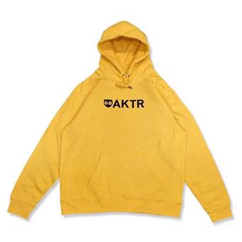 バスケットパーカー ウェア  秋冬物 アクター AKTR 68xAKTR LOGO HOODIE YELLOW   ストリート