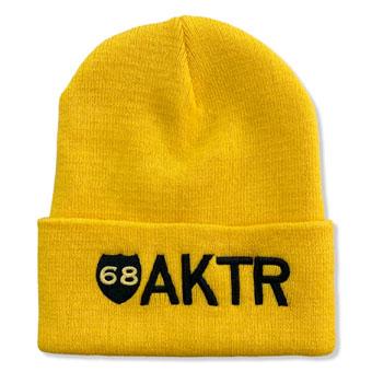 バスケットキャップ ビーニー   アクター AKTR 68xAKTR LOGO KNIT CAP YELLOW   ランニングの通販は 17,600円