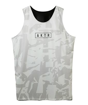 バスケットノースリーブ　タンクトップ ウェア   アクター AKTR CUT-UP CAMO REVERSIBLE TANK
