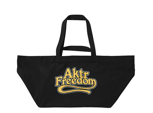 バスケットバッグ  トートバック  アクター AKTR FREEDOM LOGO BIG TOTE BAG BLACK   ス