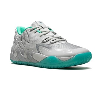 バスケットシューズ バッシュ  ラメロボール  プーマ Puma MB.01 Lo  UFO Gray/Teal   の通販は