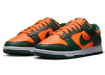 シューズ スニーカー  マイアミハリケーンズ  ナイキ Nike Dunk Low Retro Chenille Swoosh シューズ スニーカー マイアミハリケーンズ ナイキ Nike Dunk Low