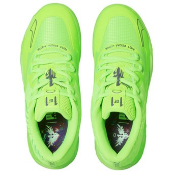 バスケットシューズ バッシュ ラメロボール プーマ Puma MB.01 Low Green Volt バスケットシューズ