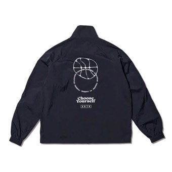 バスケットジャケット ウェア 秋冬物 アクター AKTR CUT-UP WINDBREAKER BLACK 【MEN´ バスケットボール