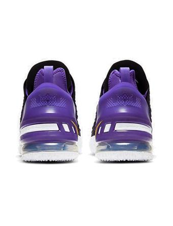 バスケットシューズ バッシュ   ナイキ Nike Lebron 18 GS Lakers GS Black/Metallicの通販は craft.serein.co.uk
