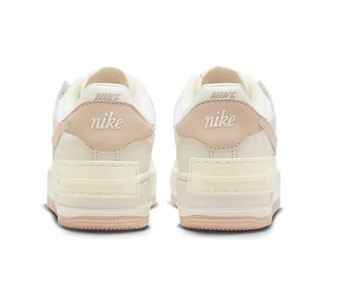 シューズ スニーカー フォース1 ナイキ Nike Wmns Air Force 1 SHADOW W White/Beig