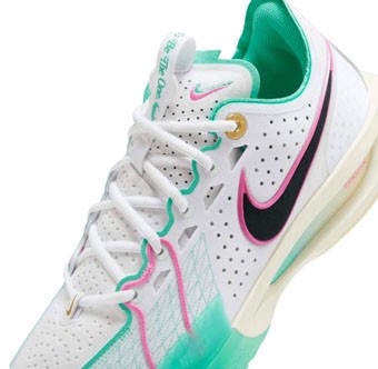 バスケットシューズ バッシュ ナイキ Nike Air Zoom G.T. Cut 3 White/Pink/Teal 