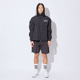 バスケットジャケット ウェア 秋冬物 アクター AKTR CUT-UP WINDBREAKER BLACK 【MEN´ バスケットボール