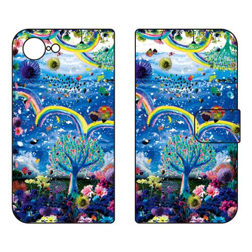 手帳型スマホケース monikotoデザイン 祝福の花園 (受注生産) iPhone 16e