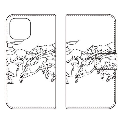 手帳型スマホケース Yohei Takahashi 「Wolvesribbon」 （受注生産）SECOND SKIN iPhone 14 Pro