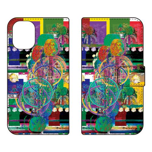 手帳型スマホケース monikotoデザイン タネマフタ (受注生産) iPhone 16 Plus