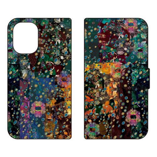 手帳型スマホケース monikotoデザイン ブロッサム (受注生産) iPhone 16