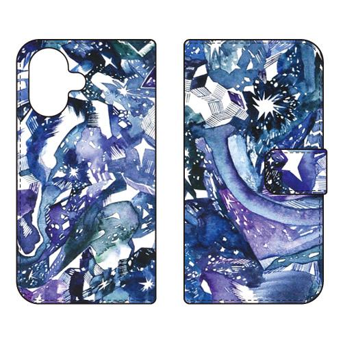 手帳型スマホケース Saqui Hotate 「hoshikuzu」 （受注生産）SECOND SKIN iPhone 17