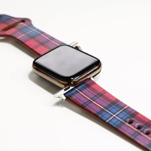 アップルウォッチバンド 42/44mm Moisture Stripe ブルー design by Moisture（SECOND SKIN） スマートウォッチ