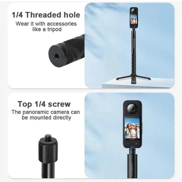 Insta360 DJI GoPro アクセサリー 自撮り棒 3m 自撮り棒 Insta360 3m