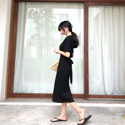 ワンピース レディース ロングワンピース ロゴ ミモレ 白 黒 リボン チュニック 1555 Lpgの通販はau Pay マーケット Cocounsecret