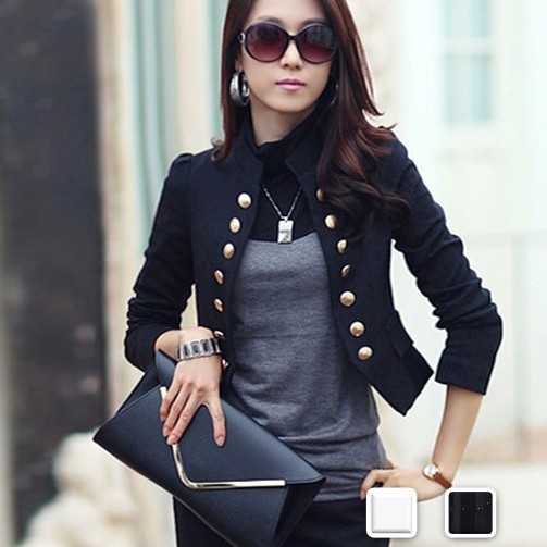 カーディガン レディース トップス ジャケット ナポレオン ダブルボタンの通販はau Pay マーケット Cocounsecret