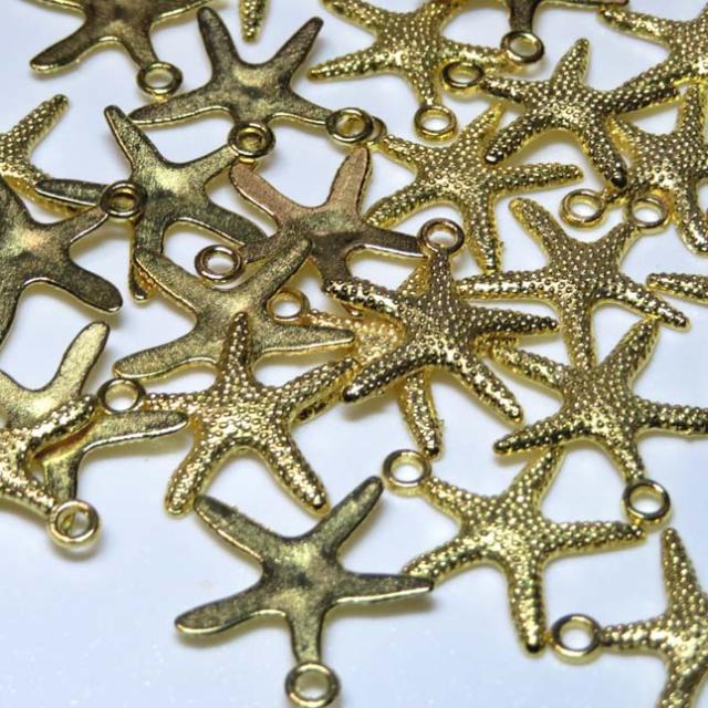 チャーム ゴールド ヒトデ 手芸素材 ハンドメイド 手作り アクセサリー パーツの通販はau Pay マーケット ビーズショップ藍海堂