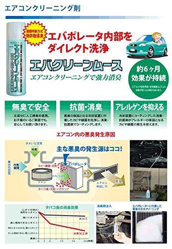 エバクリーンムース ドレン用専用ホース付き Ud24 100ml エアコン消臭 エパポレーター洗浄剤 消臭剤 カーエアコン用の通販はau Pay マーケット Hirotools