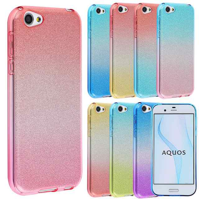 スマホケース Aquos Rスマホケース Shv39 ケース Tpu グラデーション ラメ 耐衝撃 かわいい アクオスr クリア カバー Sh 03j 604sh の通販はau Pay マーケット Kfストア