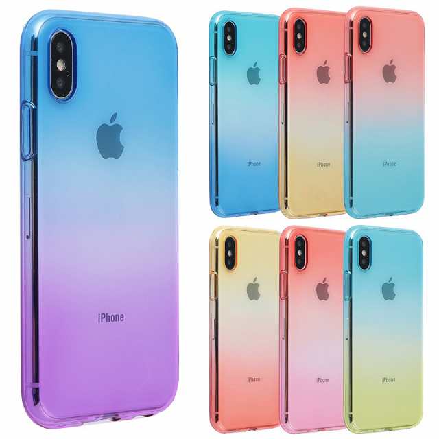 スマホケース Iphone Xs ケース Tpu グラデーション Iphonexs 保護 おしゃれ かわいい シンプル カバー 衝撃 ソフトケース クリア 透明 の通販はau Pay マーケット Kfストア