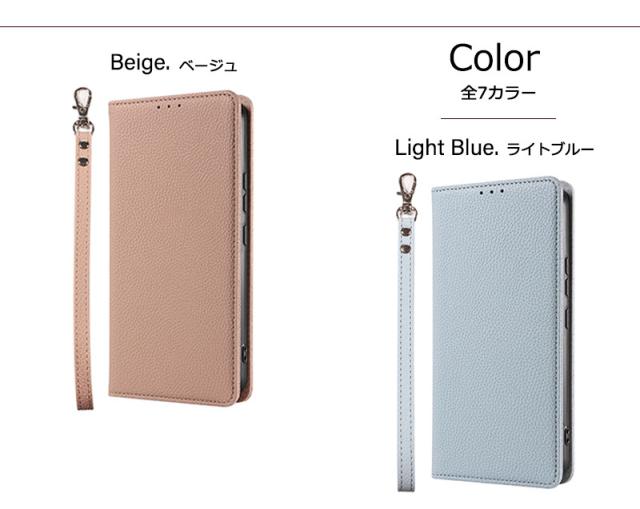 AQUOS sense9 sense10 ケース 手帳型 シュリンクレザー スマホケース