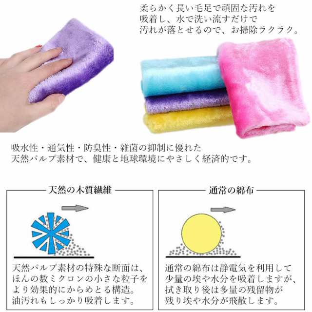 キッチンクロス 6枚セット 台ふきん 布巾 キッチン タオル 洗剤いらず クロス お掃除 耐熱 油汚れ マジック ふしぎ 食器 コンロ  電子レンの通販はau PAY マーケット - MarineBlue