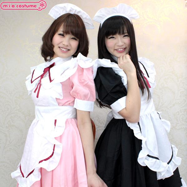 1156C☆MB【送料無料・即納】 乙女メイド 色：ピンク サイズ：M/BIG