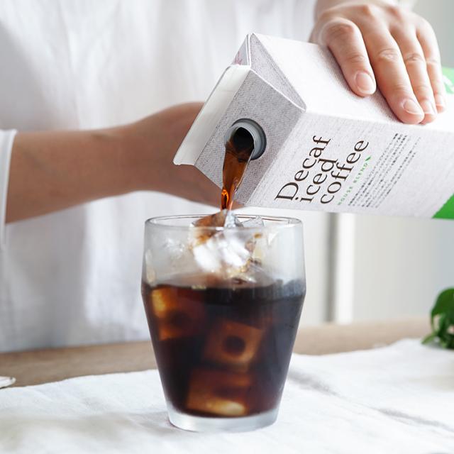 デカフェ アイスコーヒー ハウスブレンド 1,000ml 12本セット [無糖] [送料無料]カフェインレスコーヒー (l)_2