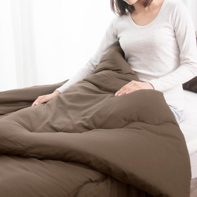 敷布団　掛け布団　ブラウン　 セミダブル 羽毛布団　敷き布団　極厚 敷布団 掛け布団 ブラウン セミダブル 羽毛布団 敷き布団 極厚
