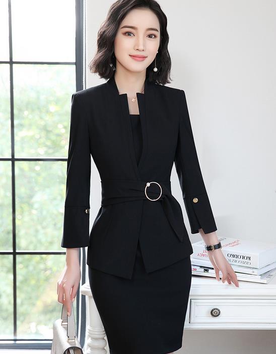 ２点セット ビジネススーツ レディース コート ワンピース 中袖 通勤 オフィス トップス 制服 事務服 入学 フォーマル ビジネス の通販はau Pay マーケット ｗoop ｗoop First Store
