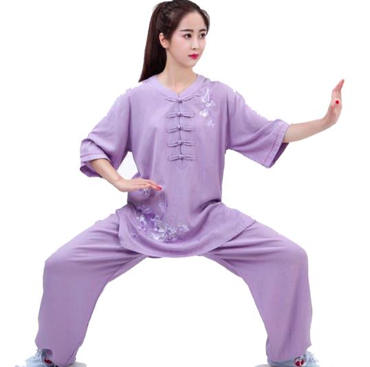 女 刺繍 花柄 6color 五分袖 武術表演服 太極拳服 上下セット 演舞チャイナ服 ラッピング カンフーパンツ コスプレ 衣装 発表会 スの通販はau Pay マーケット ｗoop ｗoop First Store