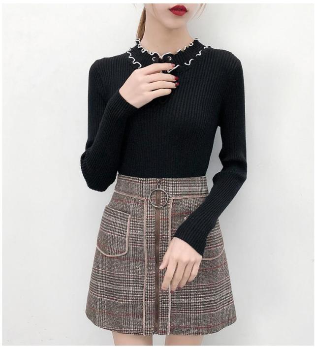 二着送料無料 長袖 レディース ｔシャツ ベアトップ 細身 胸開き 胸開きタートルネック ナイトクラブ服 ストレッチ ニット セーター の通販はau Pay マーケット ｗoop ｗoop First Store