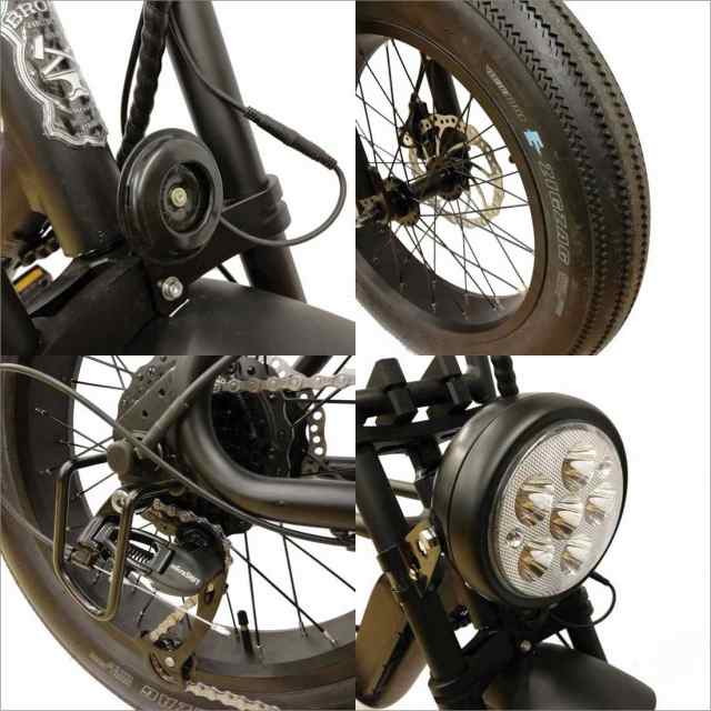 電動アシスト自転車 BRONX BUGGY-20 マットブラック e-BIKE E
