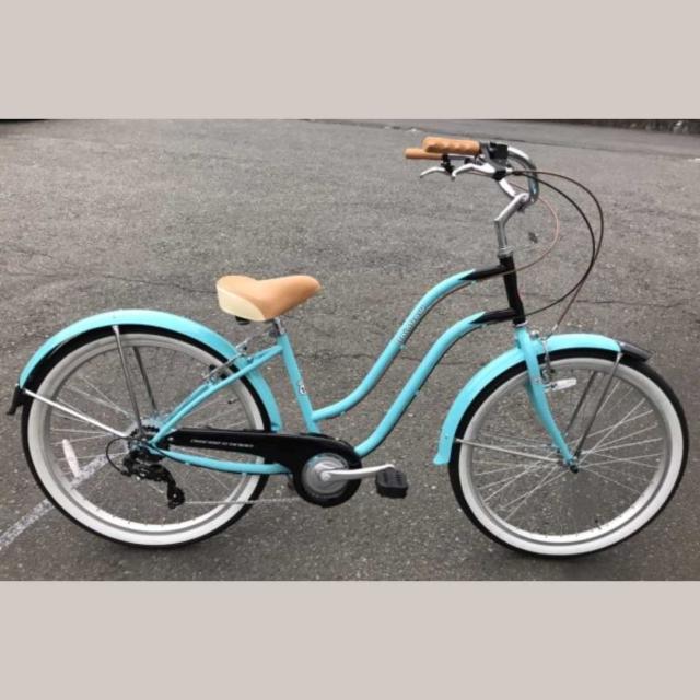 【引き取り限定】rainbow レインボー ビーチクルーザー26インチ 青 自転車 RAINBOW PCH101 26