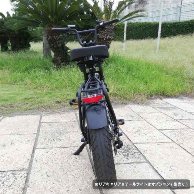 電動アシスト自転車 ROCKA FLAME E-Bike HAYATE マットブラック LED