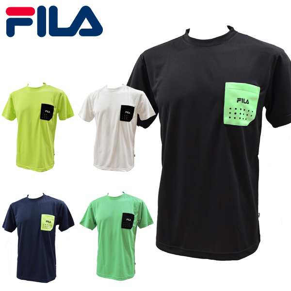 フィラ Fila ｔシャツ メンズ メッシュ 吸水速乾 ドライ 再帰反射